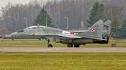 Polish Air Force (Siły Powietrzne) Mikoyan-Gurevich MiG-29UB Fulcrum (15) at  Malbork, Poland