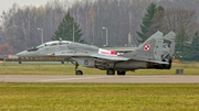 Polish Air Force (Siły Powietrzne) Mikoyan-Gurevich MiG-29UB Fulcrum (15) at  Malbork, Poland