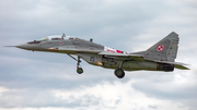Polish Air Force (Siły Powietrzne) Mikoyan-Gurevich MiG-29UB Fulcrum (15) at  Malbork, Poland