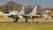 Polish Air Force (Siły Powietrzne) Mikoyan-Gurevich MiG-29UB Fulcrum (15) at  Malbork, Poland