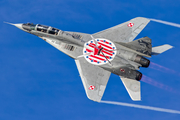 Polish Air Force (Siły Powietrzne) Mikoyan-Gurevich MiG-29UB Fulcrum (15) at  Malbork, Poland