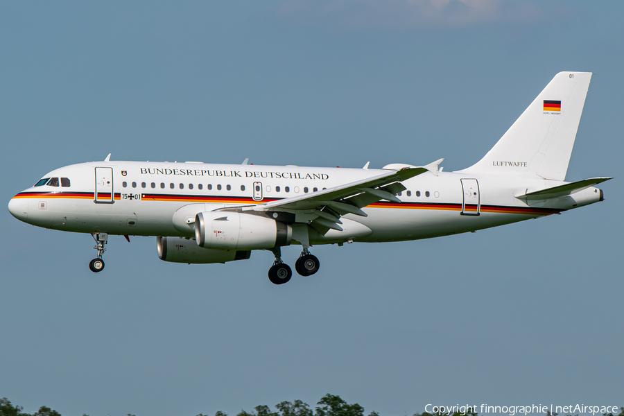 German Air Force (Luftwaffe) Airbus A319-133X CJ (1501) | Photo 452192