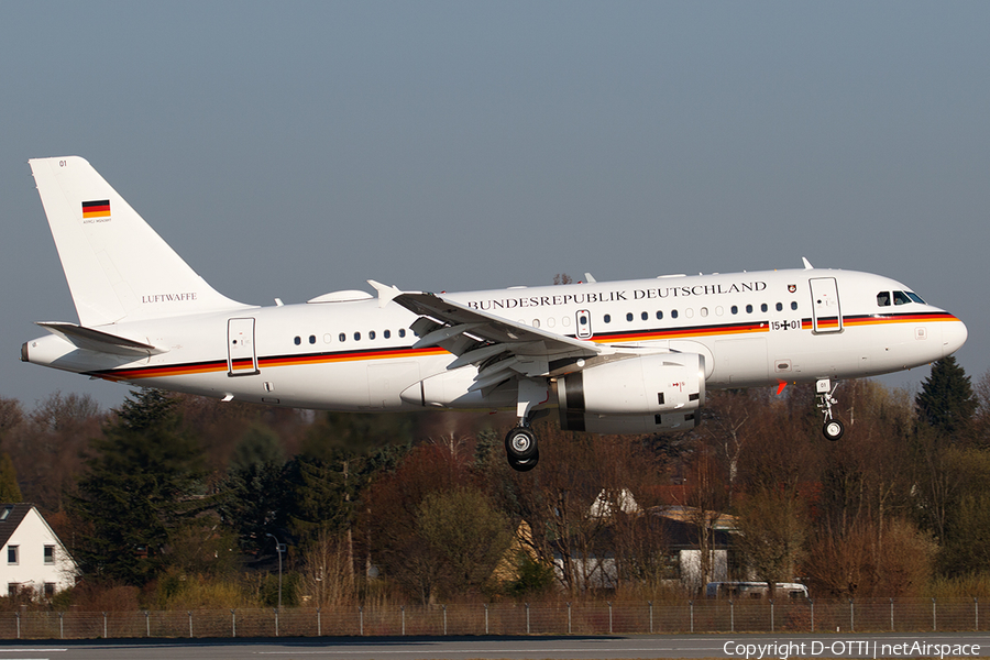 German Air Force Airbus A319-133X CJ (1501) | Photo 439792