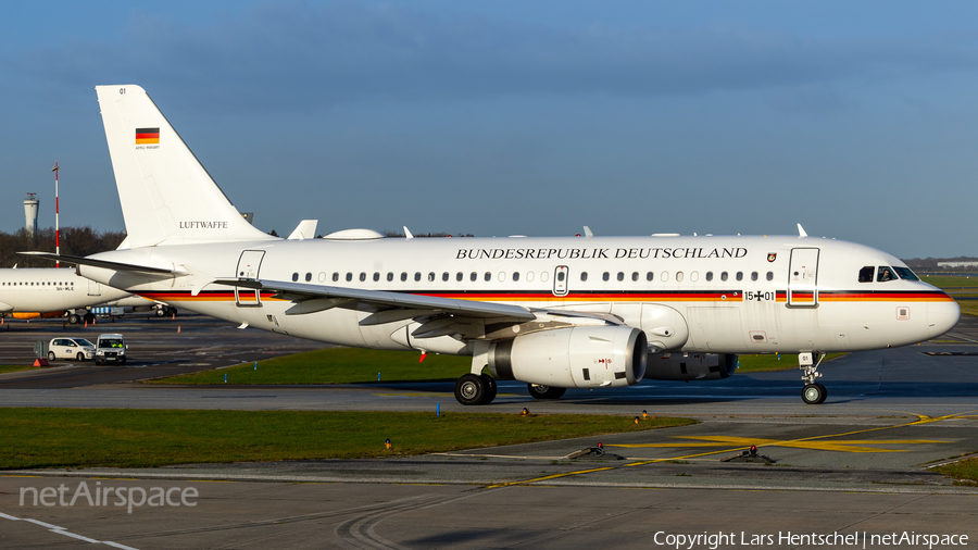 German Air Force (Luftwaffe) Airbus A319-133X CJ (1501) | Photo 657269
