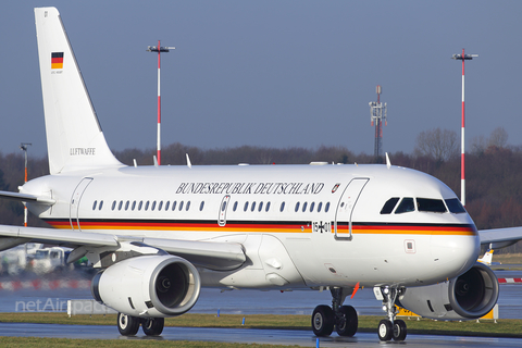 German Air Force (Luftwaffe) Airbus A319-133X CJ (1501) at  Hamburg - Fuhlsbuettel (Helmut Schmidt), Germany