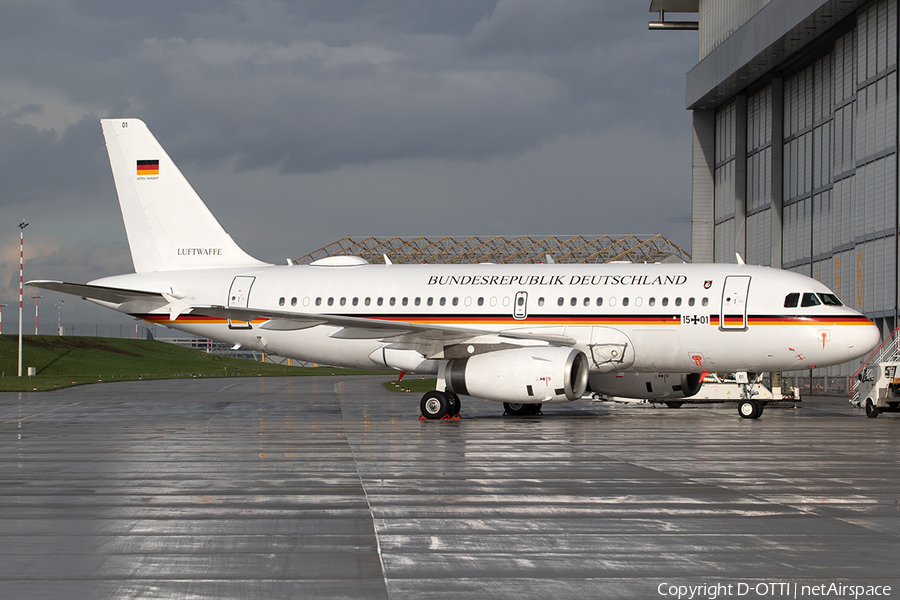 German Air Force (Luftwaffe) Airbus A319-133X CJ (1501) | Photo 304147
