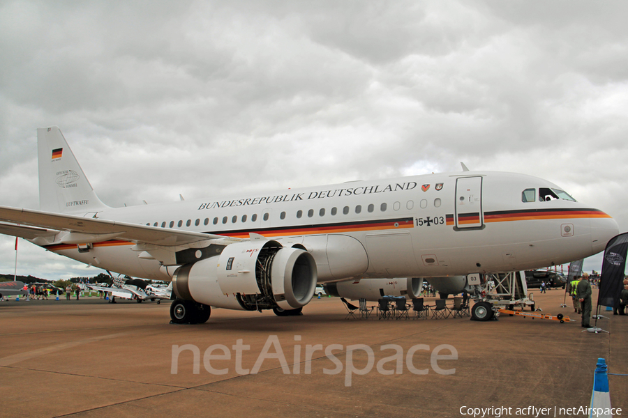 German Air Force (Luftwaffe) Airbus A319-133CJ (1503) | Photo 651431