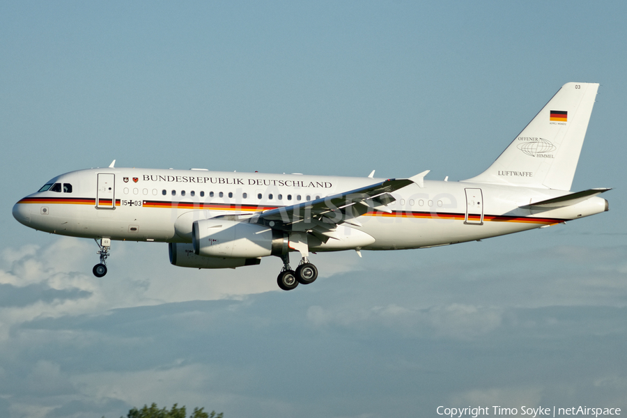 German Air Force Airbus A319-133CJ (1503) | Photo 346232