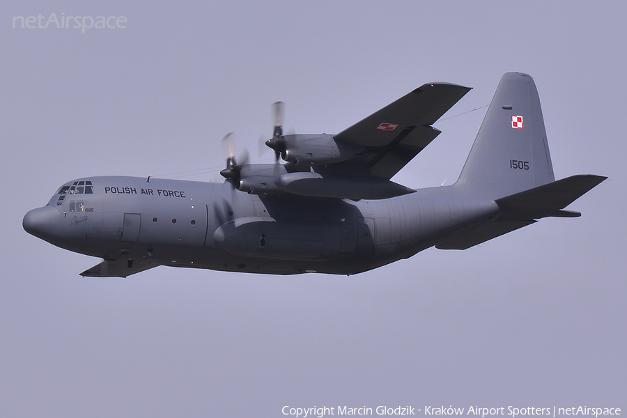 Polish Air Force (Siły Powietrzne) Lockheed C-130E Hercules (1505) | Photo 52263