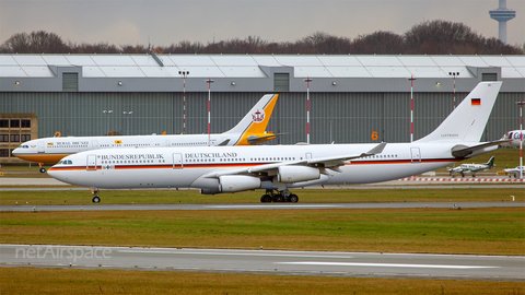 German Air Force Airbus A340-313X (1601) at  Hamburg - Fuhlsbuettel (Helmut Schmidt), Germany