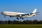 German Air Force (Luftwaffe) Airbus A340-313X (1601) at  Hamburg - Fuhlsbuettel (Helmut Schmidt), Germany