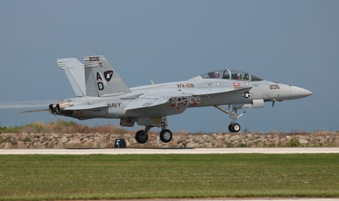 United States Navy Boeing F/A-18F Super Hornet (165887) at  Cleveland - Burke Lakefront, United States