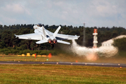 United States Navy Boeing F/A-18F Super Hornet (166658) at  Farnborough, United Kingdom