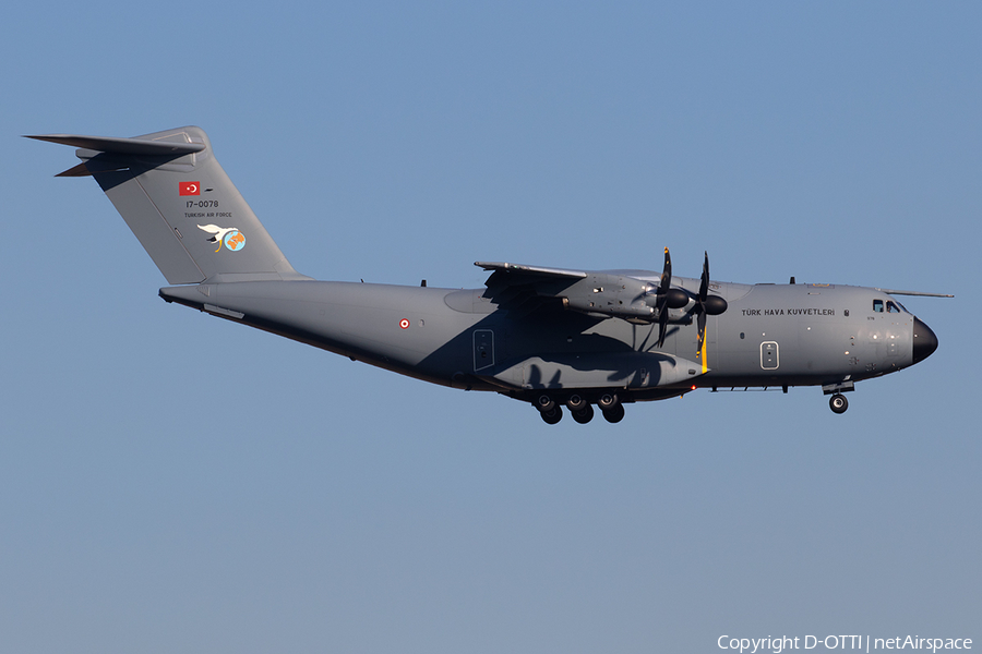 Turkish Air Force (Türk Hava Kuvvetleri) Airbus A400M-180 Atlas (17-0078) | Photo 309350