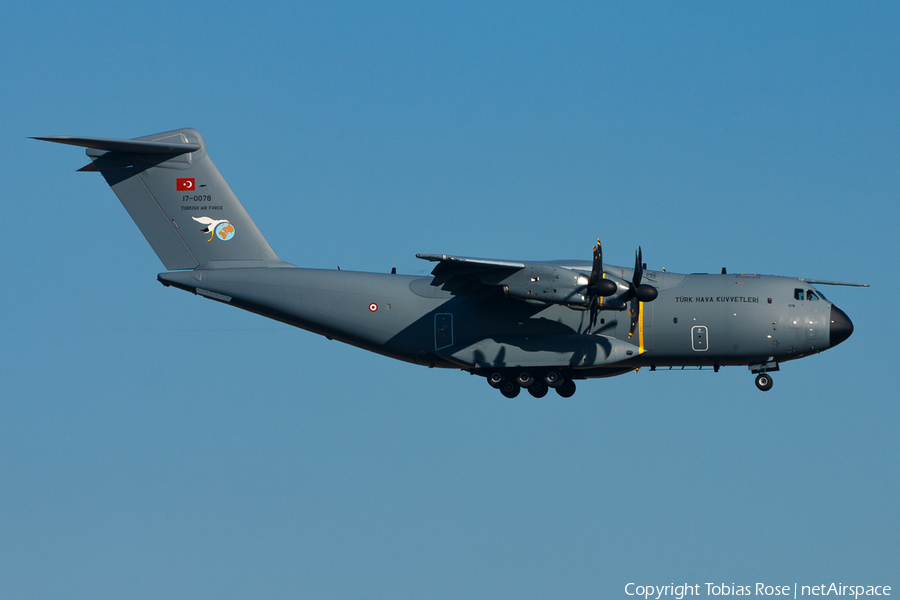 Turkish Air Force (Türk Hava Kuvvetleri) Airbus A400M-180 Atlas (17-0078) | Photo 310245