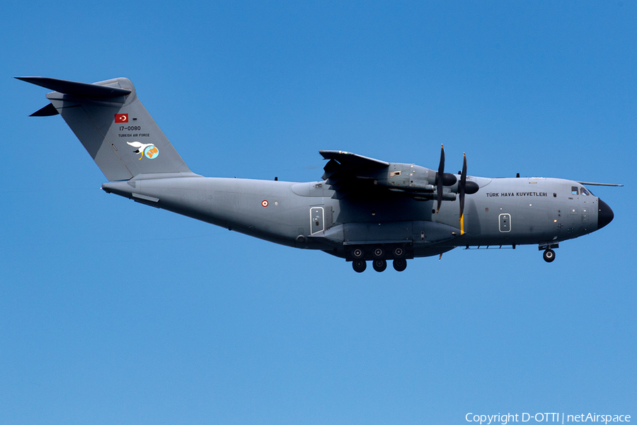 Turkish Air Force (Türk Hava Kuvvetleri) Airbus A400M-180 Atlas (17-0080) | Photo 592545
