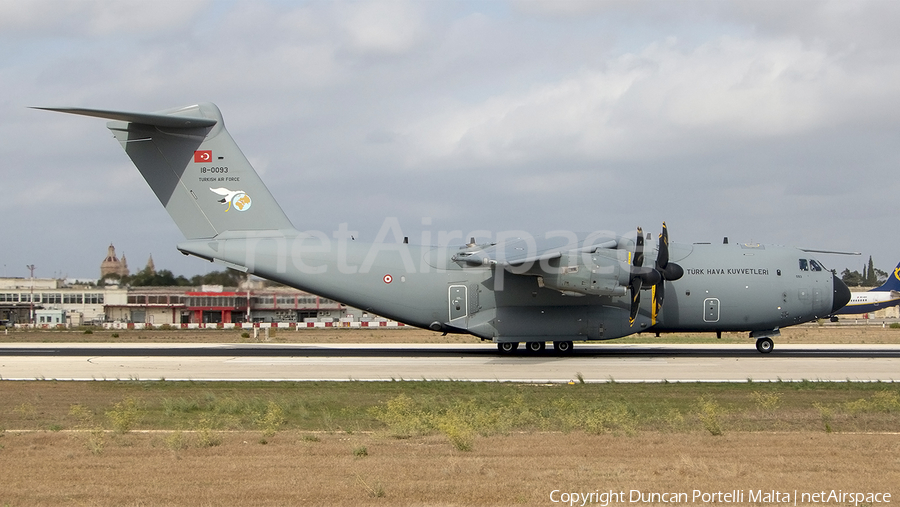 Turkish Air Force (Türk Hava Kuvvetleri) Airbus A400M-180 Atlas (18-0093) | Photo 474131