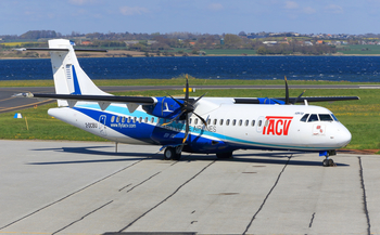 TACV - Cabo Verde Airlines ATR 72-500 (2-DCBU) at  Sonderborg, Denmark