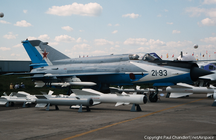 Russian Federation Air Force Mikoyan-Gurevich MiG-21-93 (21-93 BLUE) | Photo 74085