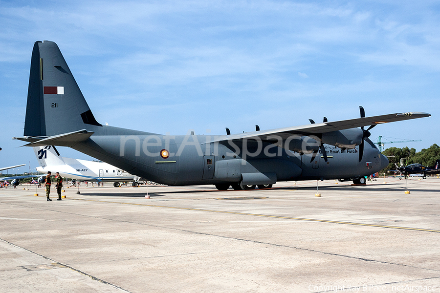 Qatar Emiri Air Force Lockheed Martin C-130J-30 Super Hercules (211) | Photo 380058