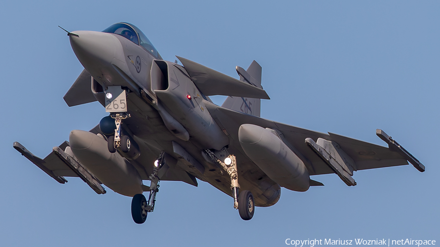 Swedish Air Force (Flygvapnet) SAAB JAS 39C Gripen (39265) | Photo 679297