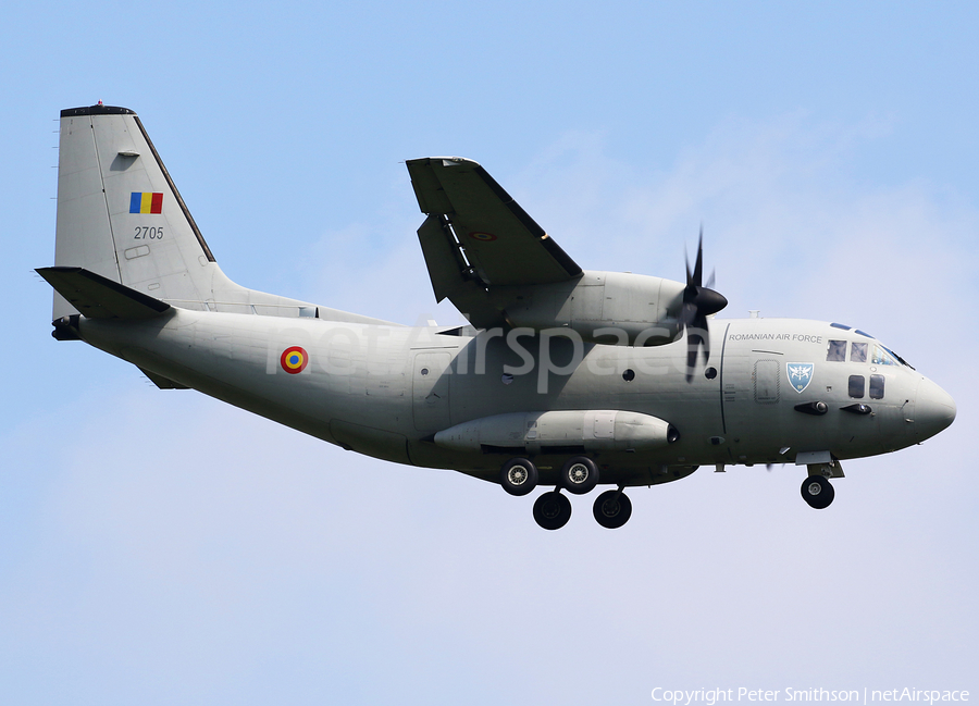 Romanian Air Force (Forțele Aeriene Române) Alenia C-27J Spartan (2705) | Photo 328008