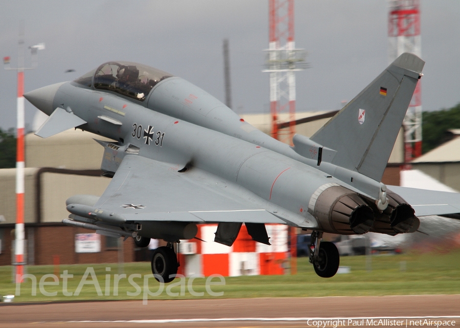 German Air Force (Luftwaffe) Eurofighter EF2000(T) Typhoon (3031) | Photo 7434