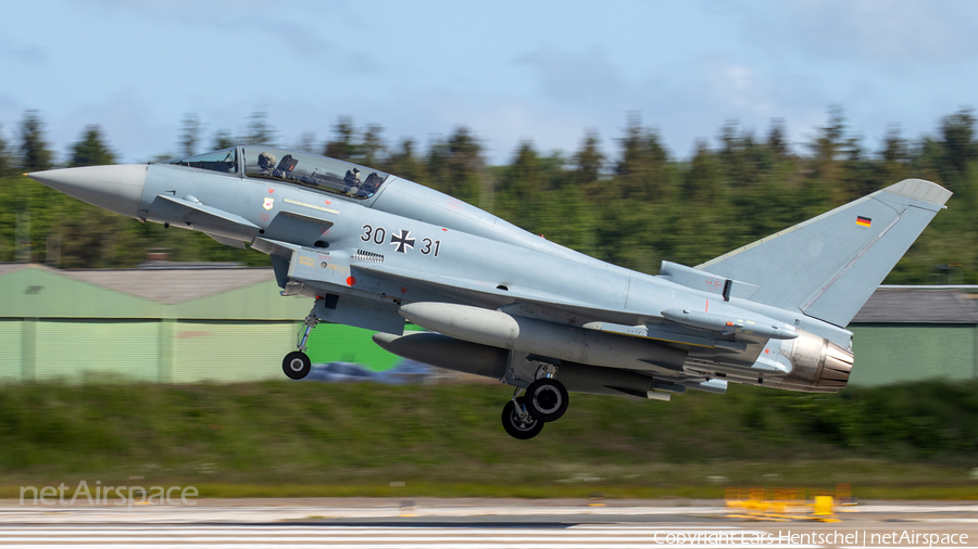 German Air Force (Luftwaffe) Eurofighter EF2000(T) Typhoon (3031) | Photo 387137