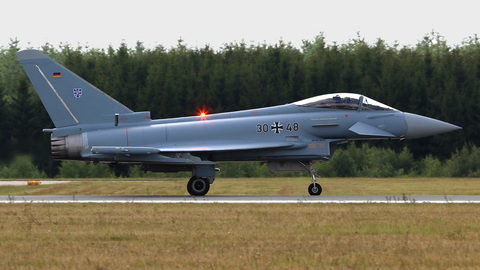 German Air Force Eurofighter EF2000 Typhoon (3048) at  Rostock-Laage, Germany