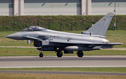 German Air Force Eurofighter EF2000 Typhoon (3065) at  Rostock-Laage, Germany