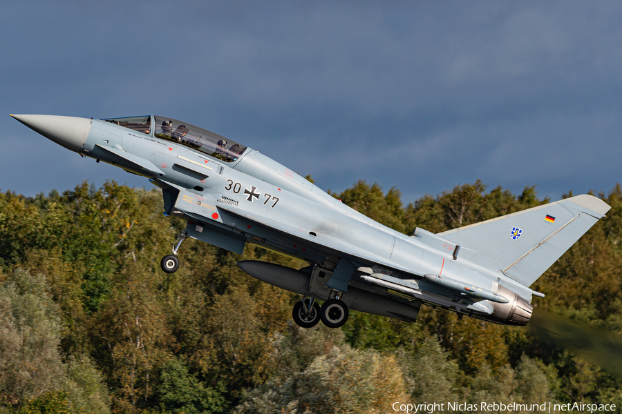 German Air Force (Luftwaffe) Eurofighter EF2000(T) Typhoon (3077) | Photo 593013