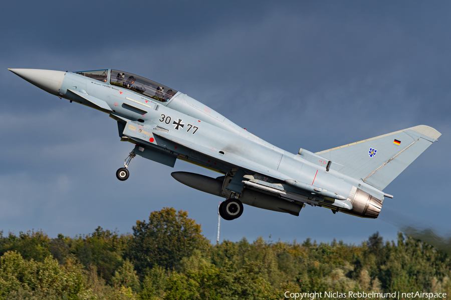 German Air Force (Luftwaffe) Eurofighter EF2000(T) Typhoon (3077) | Photo 593014