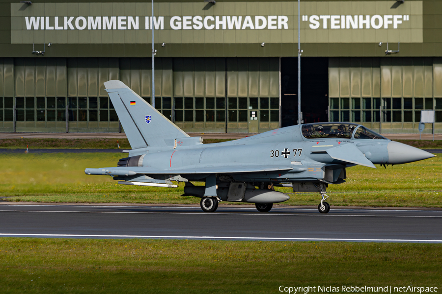 German Air Force (Luftwaffe) Eurofighter EF2000(T) Typhoon (3077) | Photo 593016