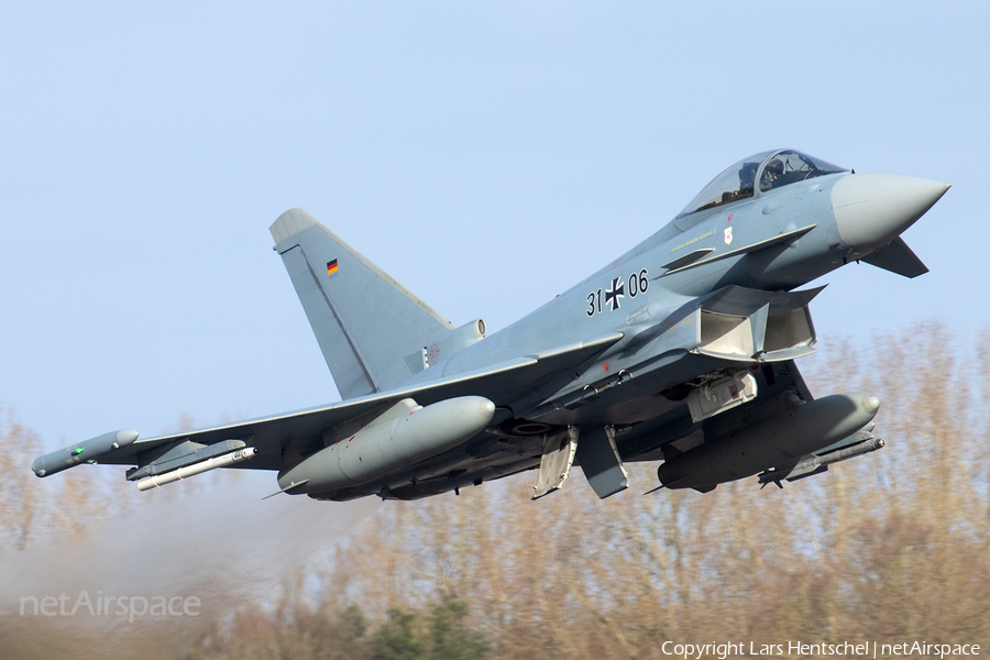 German Air Force (Luftwaffe) Eurofighter EF2000 Typhoon (3106) | Photo 381686
