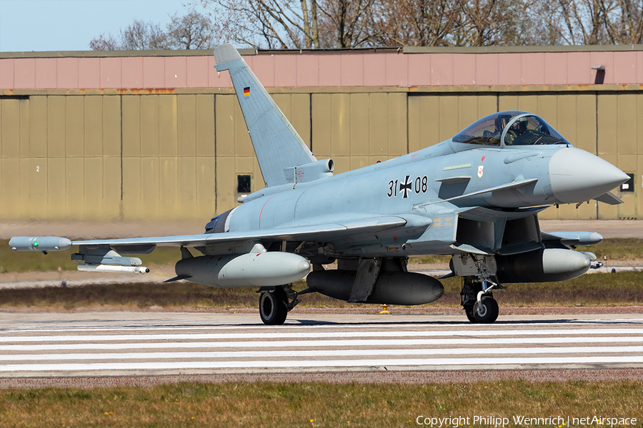 German Air Force (Luftwaffe) Eurofighter EF2000 Typhoon (3108) | Photo 382465