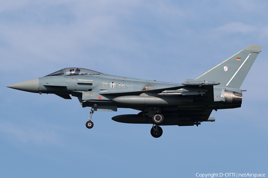 German Air Force (Luftwaffe) Eurofighter EF2000 Typhoon (3134) | Photo 154533