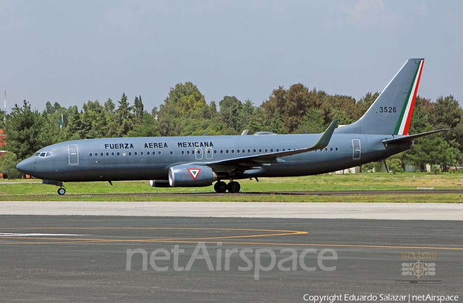 Mexican Air Force (Fuerza Aerea Mexicana) Boeing 737-8MC (3526) | Photo 356397