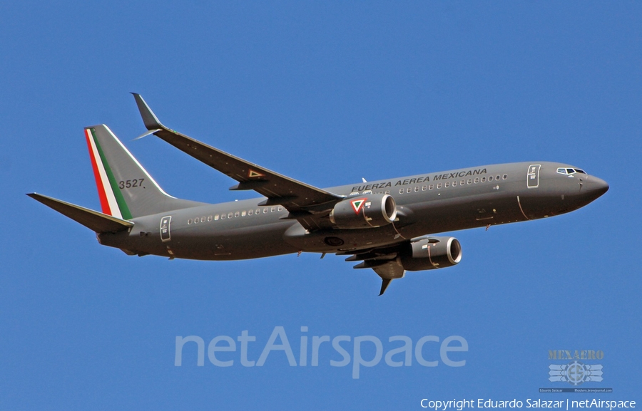 Mexican Air Force (Fuerza Aerea Mexicana) Boeing 737-8ZY (3527) | Photo 356543