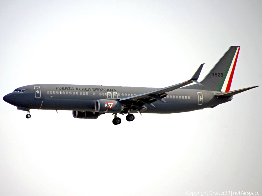 Mexican Air Force (Fuerza Aerea Mexicana) Boeing 737-8ZY (3528) | Photo 261307