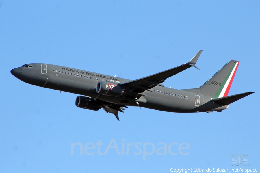 Mexican Air Force (Fuerza Aerea Mexicana) Boeing 737-8ZY (3528) | Photo 433678