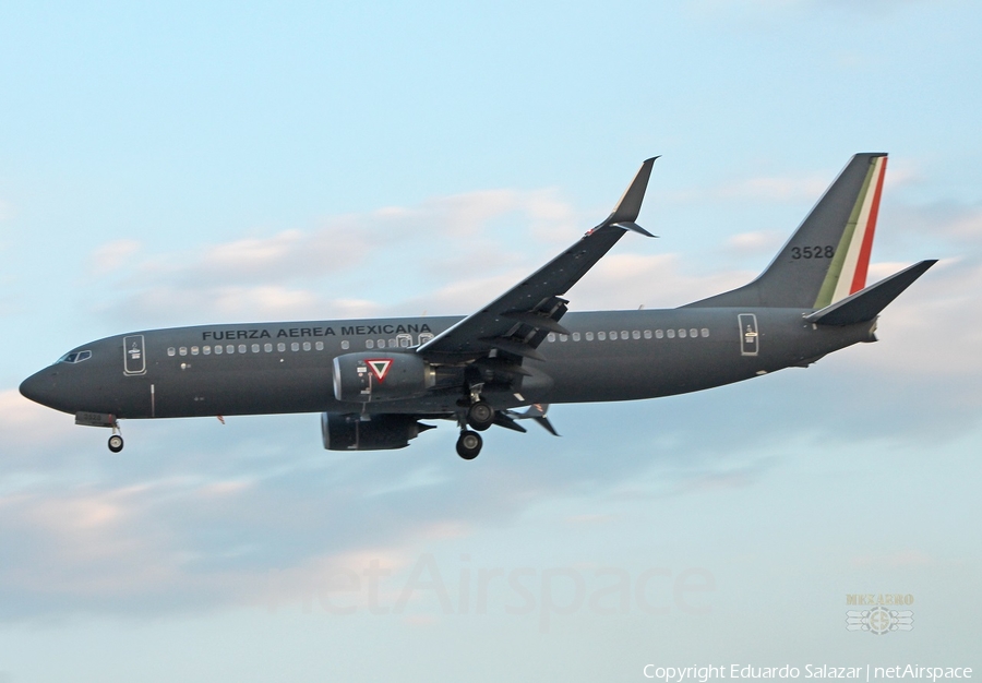 Mexican Air Force (Fuerza Aerea Mexicana) Boeing 737-8ZY (3528) | Photo 472563