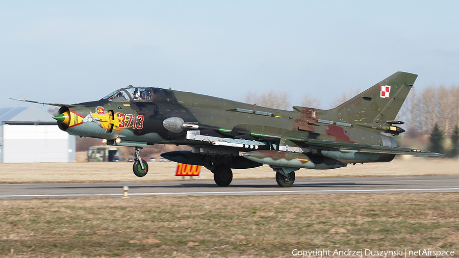 Polish Air Force (Siły Powietrzne) Sukhoi Su-22M4 Fitter-K (3713) | Photo 23465