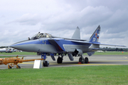 Russian Federation Air Force Mikoyan-Gurevich MiG-31 Foxhound-A (374 WHITE) at  Farnborough, United Kingdom