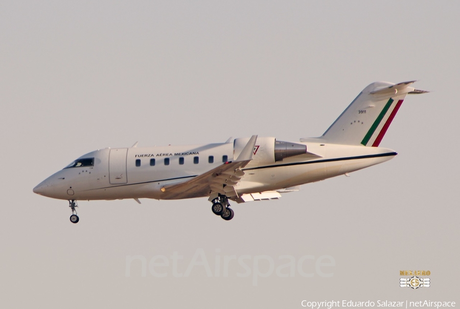 Mexican Air Force (Fuerza Aerea Mexicana) Bombardier CL-600-2B16 Challenger 605 (3911) | Photo 571124