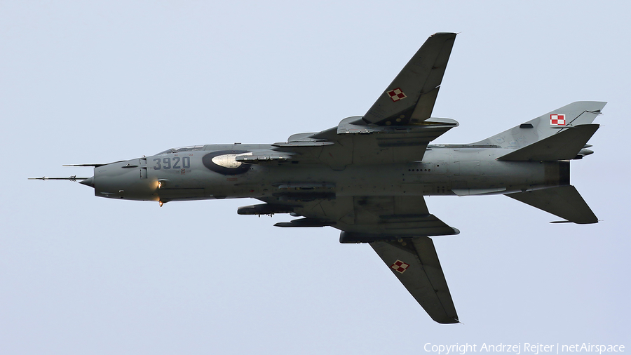 Polish Air Force (Siły Powietrzne) Sukhoi Su-22M4 Fitter-K (3920) | Photo 377698