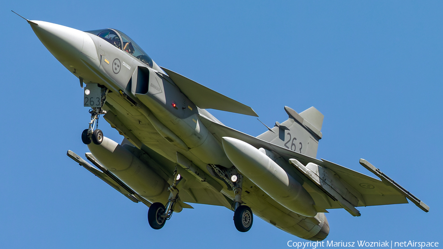 Swedish Air Force (Flygvapnet) SAAB JAS 39C Gripen (39263) | Photo 680238