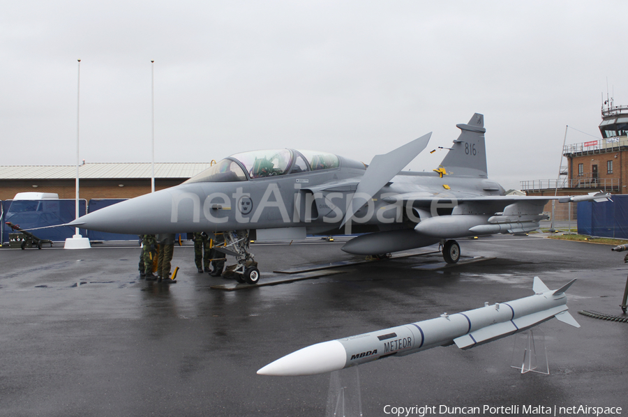 Swedish Air Force (Flygvapnet) SAAB JAS 39D Gripen (39816) | Photo 393315