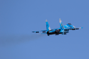 Ukrainian Air Force Sukhoi Su-27P Flanker B (39 BLUE) at  Kleine Brogel AFB, Belgium