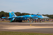 Ukrainian Air Force Sukhoi Su-27P Flanker B (39 BLUE) at  Kleine Brogel AFB, Belgium
