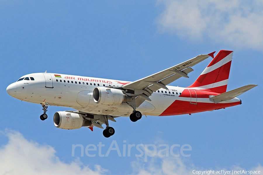 Air Mauritius Airbus A319-112 (3B-NBH) | Photo 384976
